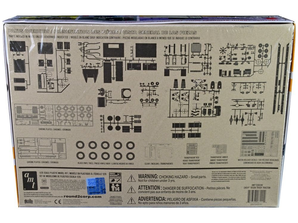 Skill 3 Model Kit Chevrolet Bison Truck Tractor 1/25 Scale Model by AMT view 4