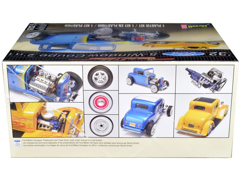 Level 5 Model Kit 1932 Ford 5-Window Coupe 2-in-1 Kit 1/25 Scale Model by Revell view 2