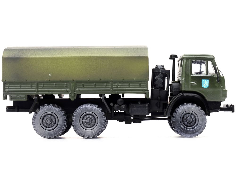 Kamaz 4310 Transport Truck Green (Weathered) "Ukrainian Ground Forces" 1/72 Diecast Model by Legion view 2