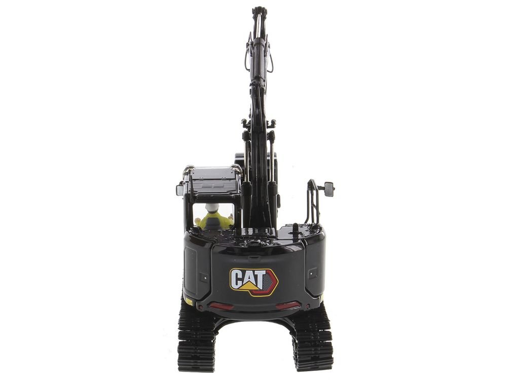 CAT Caterpillar 315 Track Type Hydraulic Excavator Special Black Finish with Operator "High Line" Series 1/50 Diecast Model by Diecast Masters view 5