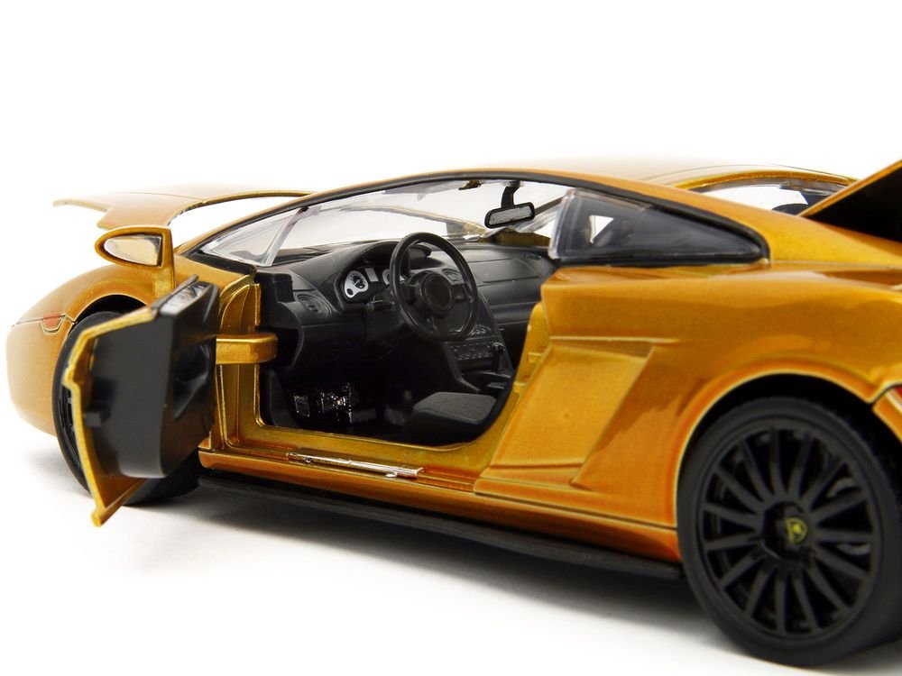 Lamborghini Gallardo Gold Metallic "Fast X" (2023) Movie "Fast & Furious" Series 1/24 Diecast Model Car by Jada view 3