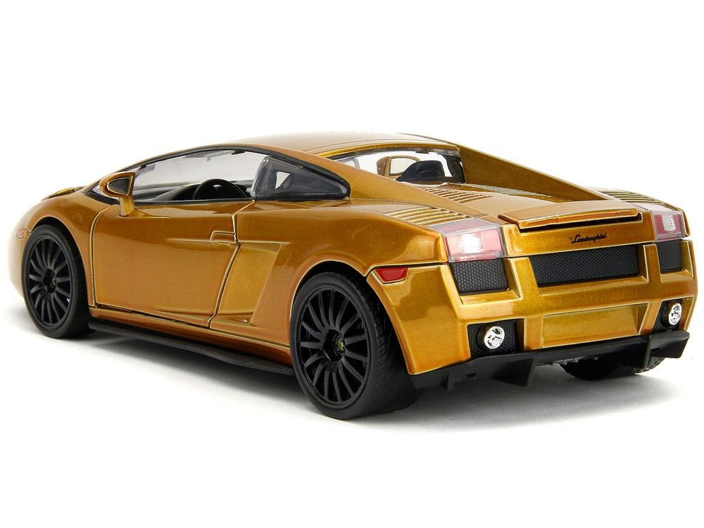 Lamborghini Gallardo Gold Metallic "Fast X" (2023) Movie "Fast & Furious" Series 1/24 Diecast Model Car by Jada view 5