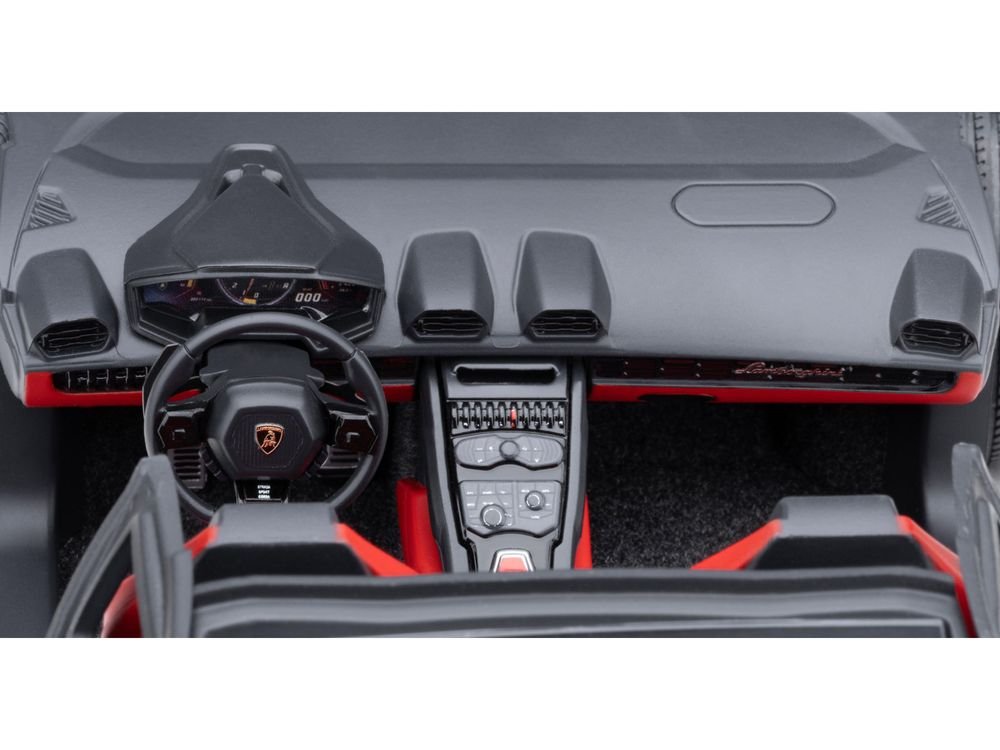 Lamborghini Huracan GT "LB-Silhouette Works" Hyper Red Metallic with Black Top 1/18 Model Car by Autoart view 3