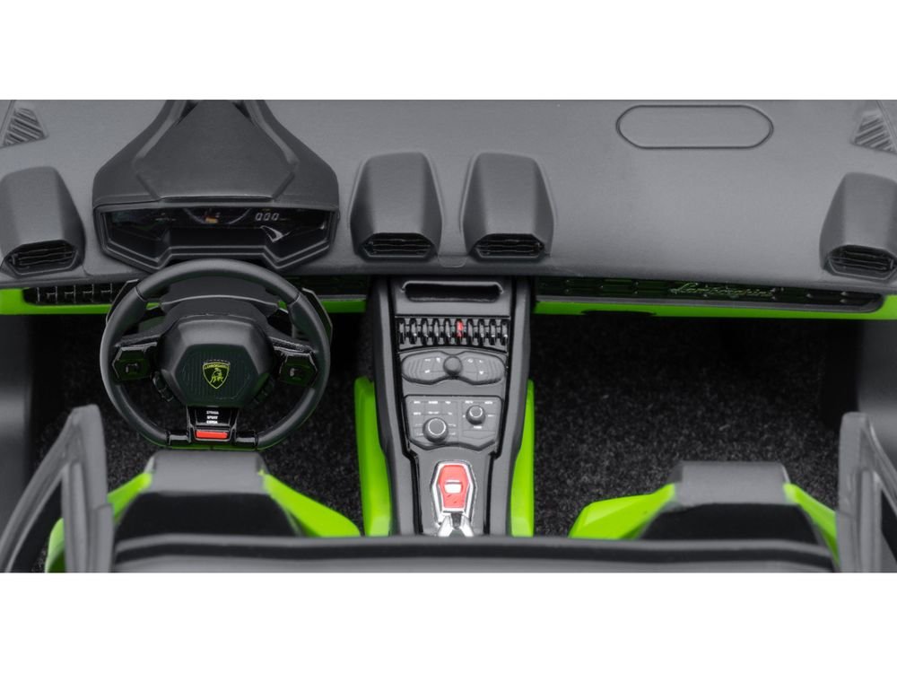 Lamborghini Huracan GT "LB-Silhouette Works" Pearl Green Metallic with Black Top 1/18 Model Car by Autoart view 3