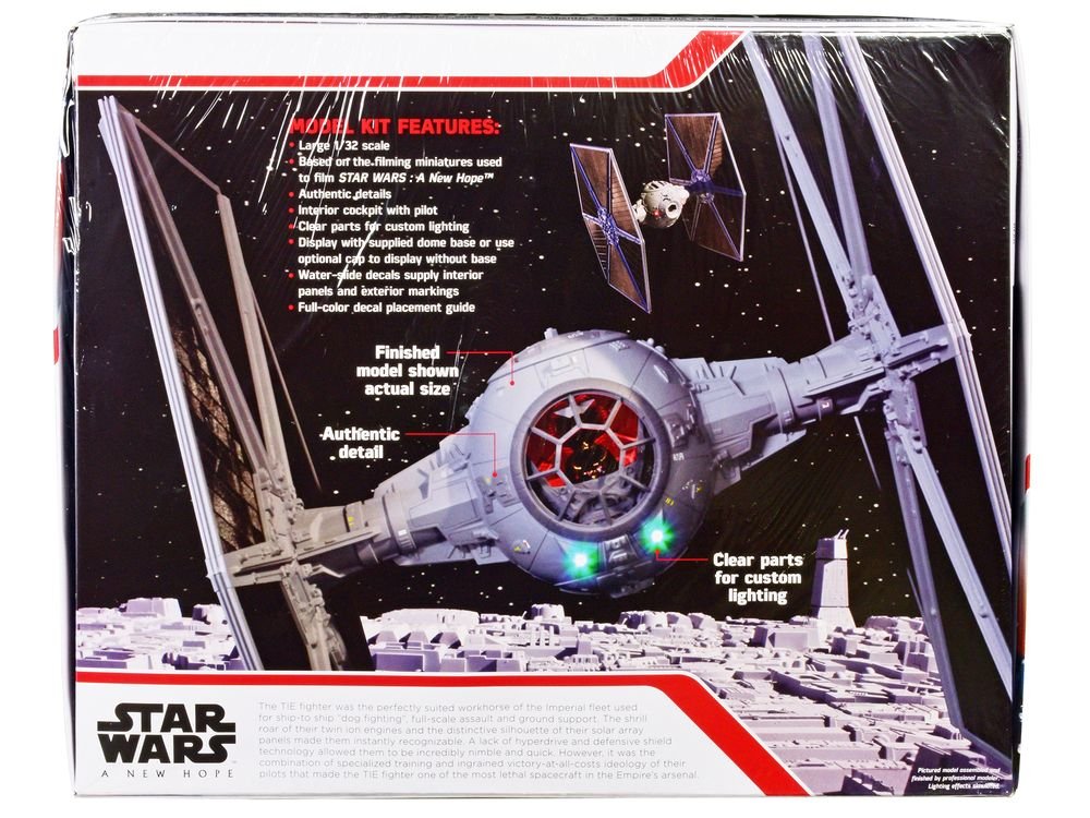 Skill 2 Model Kit Tie Fighter "Star Wars: Episode IV – A New Hope" (1977) Movie 1/32 Scale Model by AMT view 4