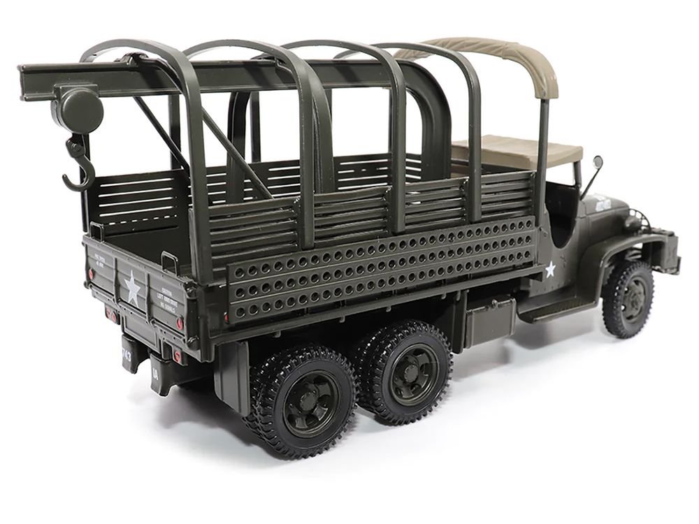GMC CCKW353 Wrecker Tow Truck Olive Drab "United States Army" 1/43 Diecast Model by Militaria Die Cast view 2