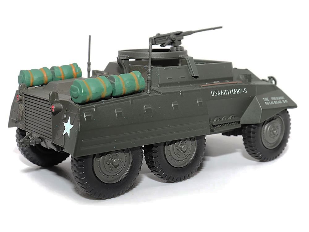 Ford M20 Armored Utility Car Olive Drab "United States Army" 1/43 Diecast Model by Militaria Die Cast view 2