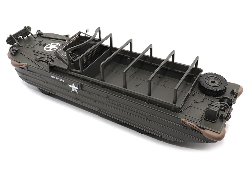 GMC DUKW Amphibious Vehicle Olive Drab "United States Army" 1/43 Diecast Model by Militaria Die Cast view 2