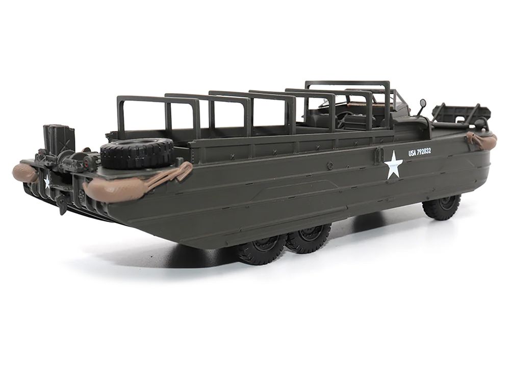 GMC DUKW Amphibious Vehicle Olive Drab "United States Army" 1/43 Diecast Model by Militaria Die Cast view 3