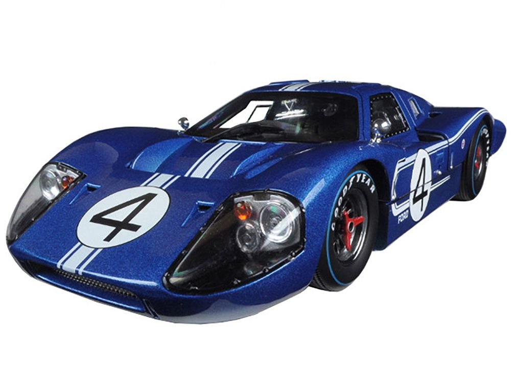 Ford GT MK IV #4 Blue L. Ruby - D. Hulme 24 Hours of Le Mans (1967) 1/18 Diecast Model Car by Shelby Collectibles view 2