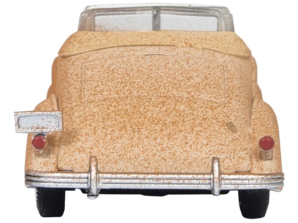 1936 Buick Special Convertible Coupe Beige (Rusted) "Junkyard Project" 1/87 (HO) Scale Diecast Model Car by Oxford Diecast view 4