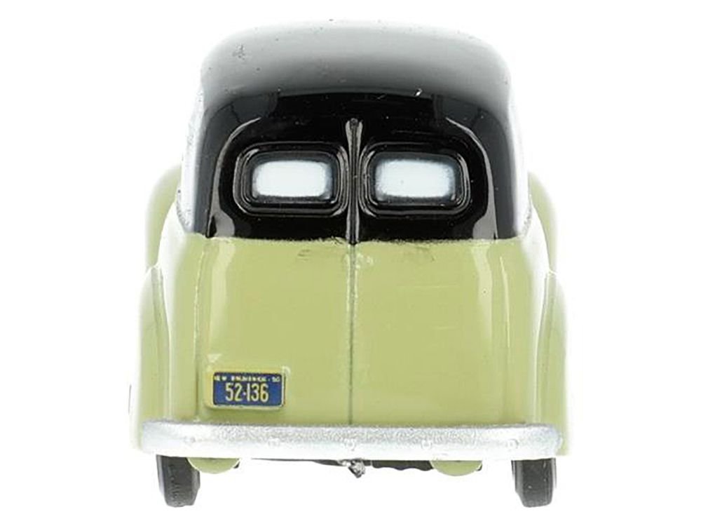 1950 Chevrolet Panel Van "Speciality Foods" Light Green and Black 1/87 (HO) Scale Diecast Model Car by Oxford Diecast view 4