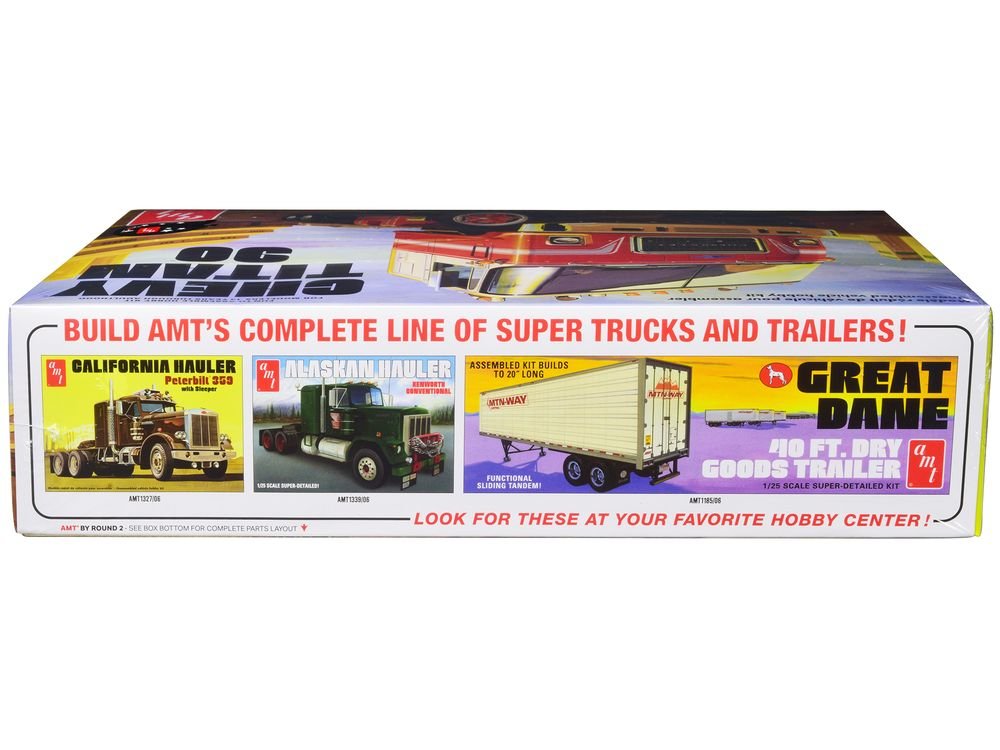 Skill 3 Model Kit Chevrolet Titan 90 Tractor Truck 1/25 Scale Model by AMT view 2