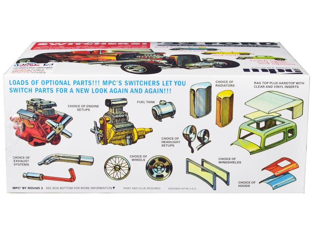 Skill 2 Model Kit 1932 Ford Street Rod Series "The Switchers" 1/25 Scale Model by MPC view 3