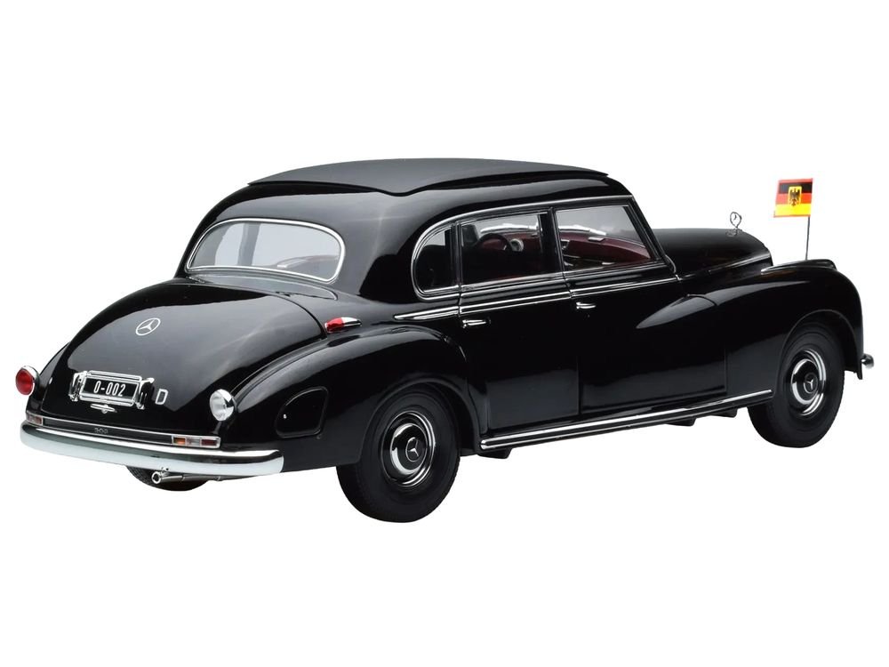 1955 Mercedes-Benz 300 Black "German Chancellor Konrad Adenauer" 1/18 Diecast Model Car by Norev view 5