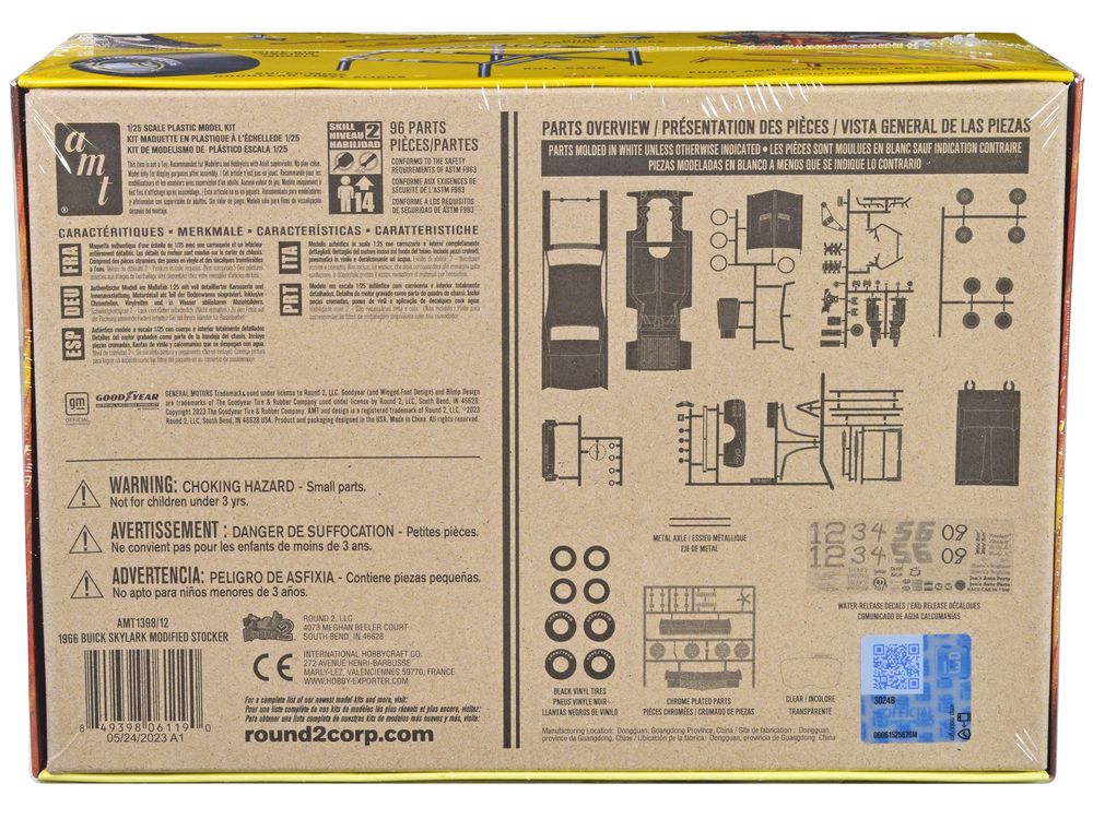 Skill 2 Model Kit 1966 Buick Skylark "Modified Stocker" 1/25 Scale Model by AMT view 4