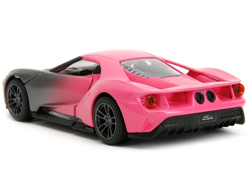 2017 Ford GT Gray Metallic and Pink Gradient "Pink Slips" Series 1/32 Diecast Model Car by Jada view 5