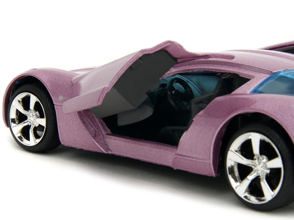 2009 Chevrolet Corvette Stingray Concept Pink Metallic with Blue Tinted Windows "Pink Slips" Series 1/32 Diecast Model Car by Jada view 3