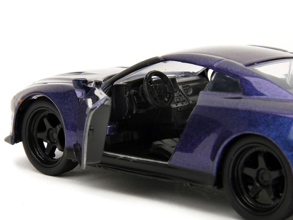 2009 Nissan GT-R (R35) Purple Metallic "Pink Slips" Series 1/32 Diecast Model Car by Jada view 3