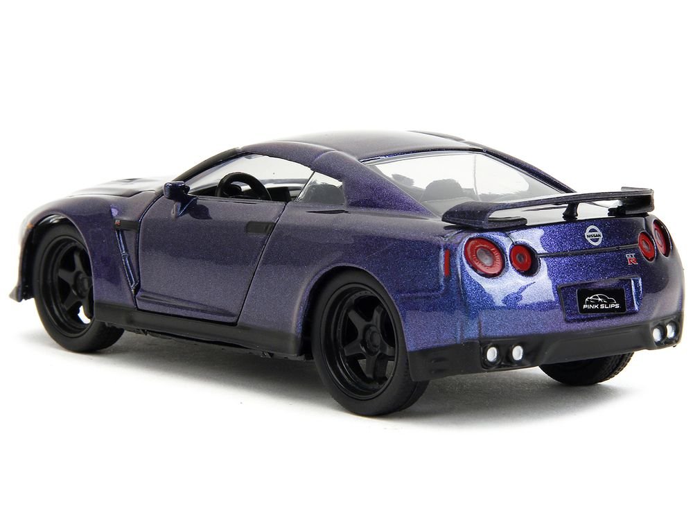 2009 Nissan GT-R (R35) Purple Metallic "Pink Slips" Series 1/32 Diecast Model Car by Jada view 5