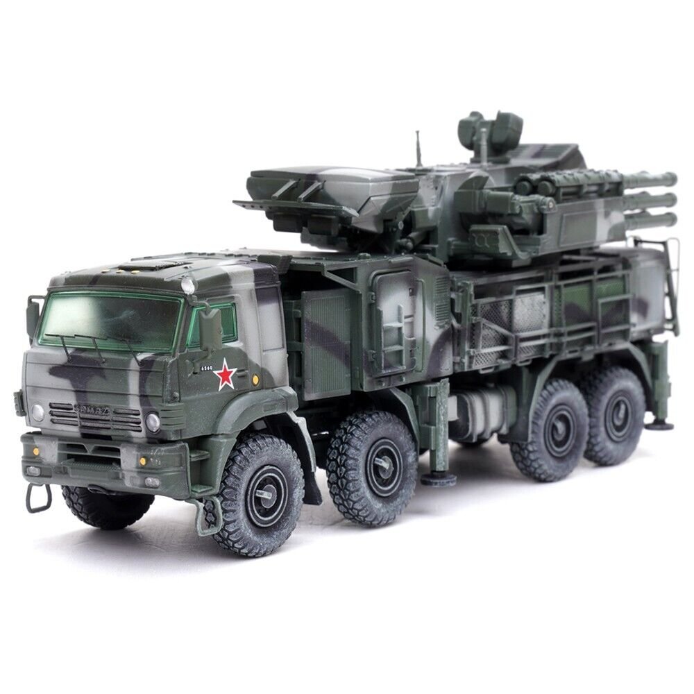 Pantsir S1 96K6 Self-Propelled Air Defense Weapon System Tri-Color Camouflage "Russia's Armed Forces" "Armor Premium" Series 1/72 Diecast Model by Panzerkampf view 2