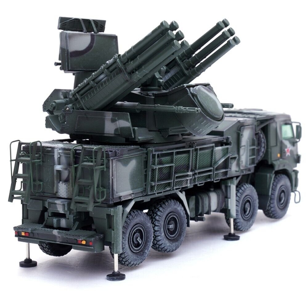 Pantsir S1 96K6 Self-Propelled Air Defense Weapon System Tri-Color Camouflage "Russia's Armed Forces" "Armor Premium" Series 1/72 Diecast Model by Panzerkampf view 3