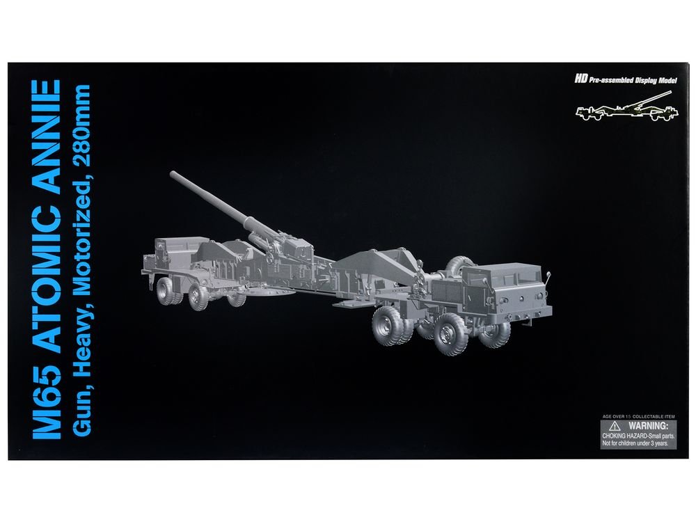 United States M65 Atomic Cannon "Atomic Annie" Artillery Olive Drab "Firing Mode" US Army "NEO Dragon Armor" Series 1/72 Plastic Model by Dragon Models view 3