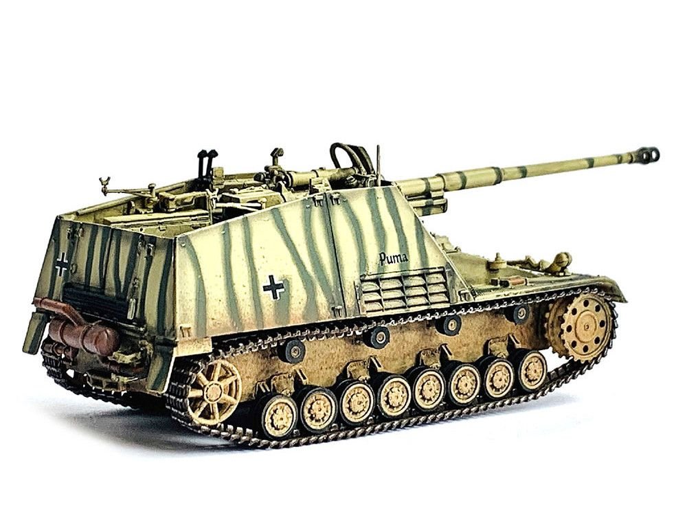 German Sd.Kfz.164 Hornisse "Nashorn" Armored Vehicle "Puma German Army" "NEO Dragon Armor" Series 1/72 Plastic Model by Dragon Models view 2