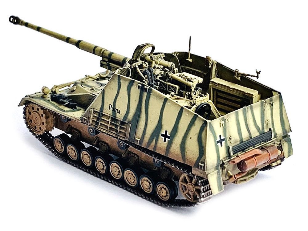 German Sd.Kfz.164 Hornisse "Nashorn" Armored Vehicle "Puma German Army" "NEO Dragon Armor" Series 1/72 Plastic Model by Dragon Models view 3