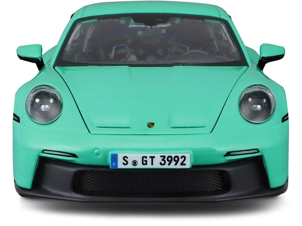 Porsche 911 GT3 Light Green 1/24 Diecast Model Car by Bburago view 4