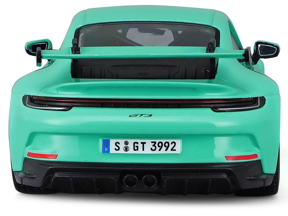 Porsche 911 GT3 Light Green 1/24 Diecast Model Car by Bburago view 5