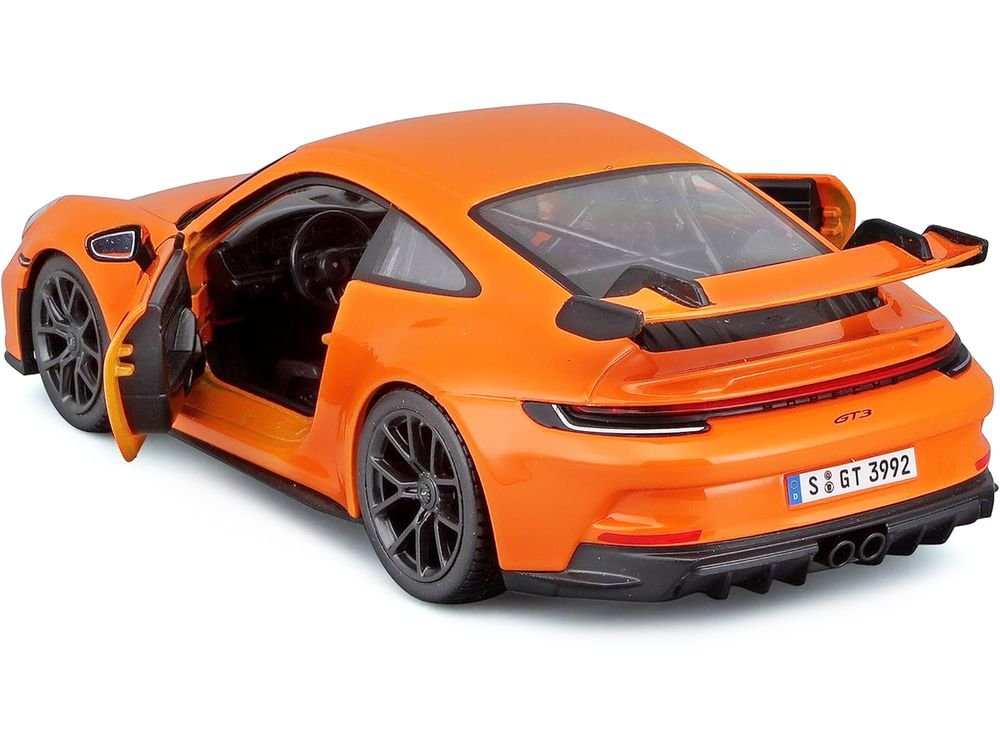 Porsche 911 GT3 Orange 1/24 Diecast Model Car by Bburago view 3