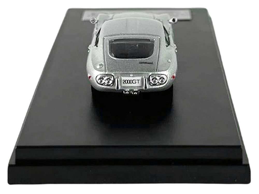 Toyota 2000GT RHD (Right Hand Drive) Silver Metallic 1/64 Diecast Model Car by LCD Models view 4