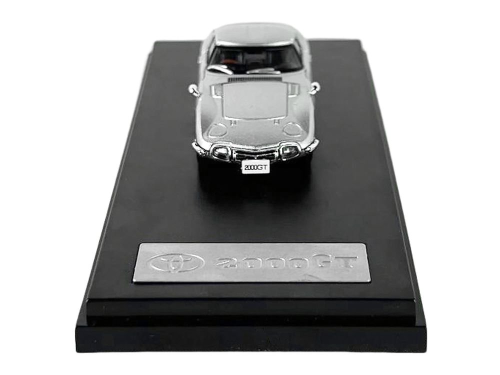 Toyota 2000GT RHD (Right Hand Drive) Silver Metallic 1/64 Diecast Model Car by LCD Models view 5