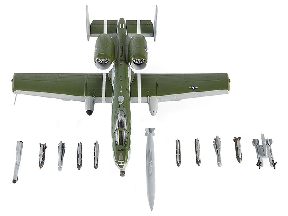 Fairchild Republic A-10C Thunderbolt II Attack Aircraft "355th Fighter Wing 354th Fighter Squadron Bulldogs" (2020) United States Air Force 1/144 Diecast Model by JC Wings view 5