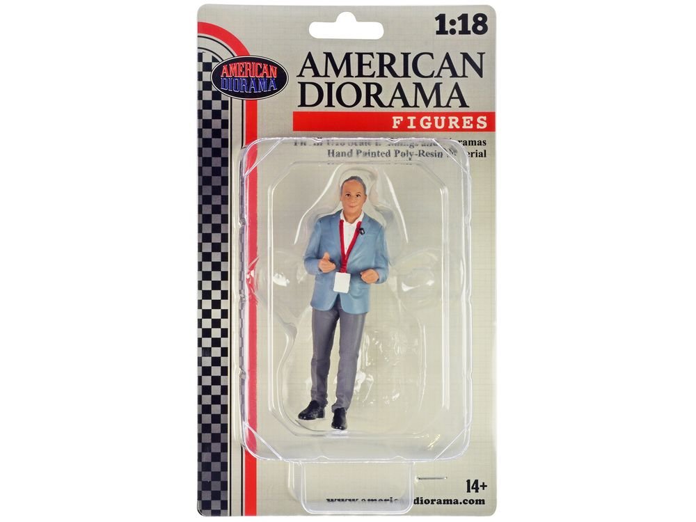 "On-Air" Figure 2 for 1/18 Scale Models by American Diorama view 2