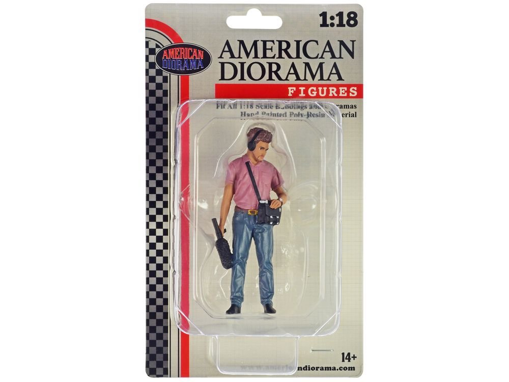 "On-Air" Figure 4 for 1/18 Scale Models by American Diorama view 2