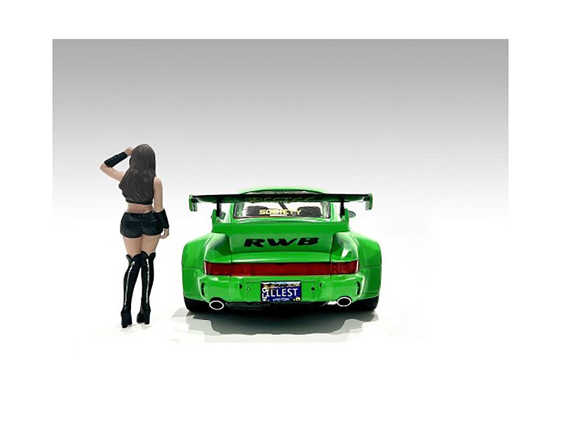 "Auto Salon Girls" Figure 2 for 1/18 Scale Models by American Diorama view 2
