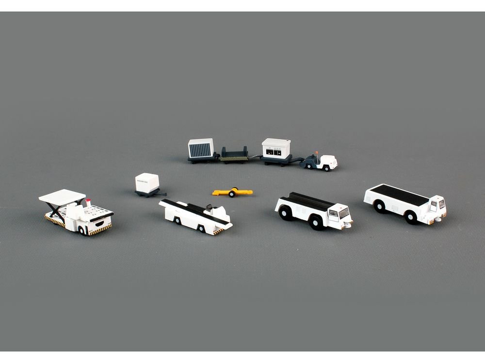 Airport Support Equipment Set of 10 pieces "Gemini 200" Series Diecast Models by GeminiJets view 2