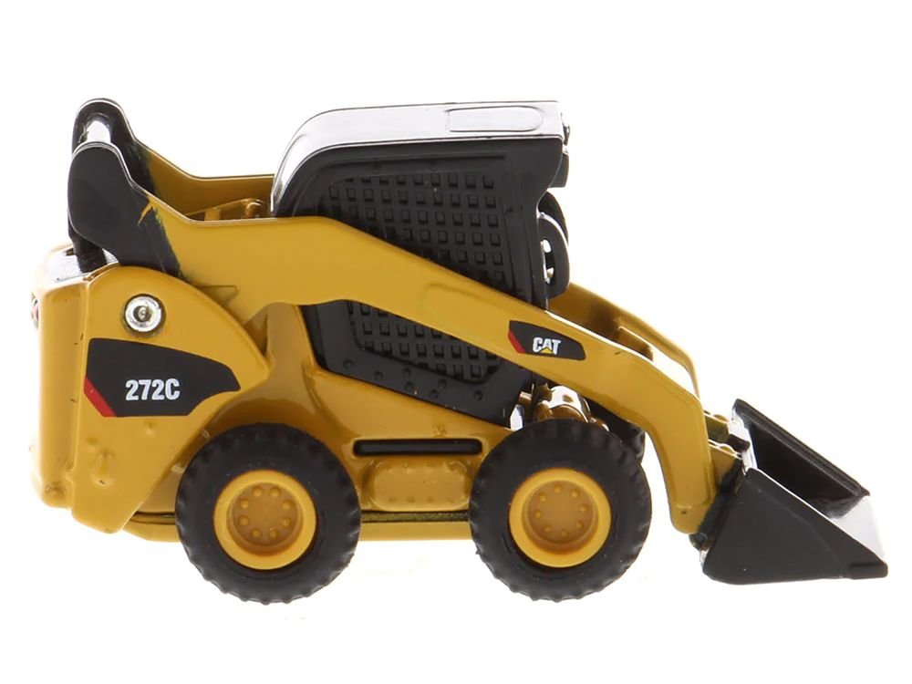 CAT Caterpillar 272C Skid Steer Loader Yellow "Micro-Constructor" Series Diecast Model by Diecast Masters view 2