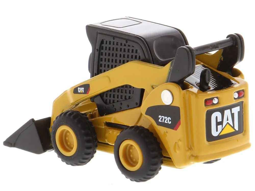 CAT Caterpillar 272C Skid Steer Loader Yellow "Micro-Constructor" Series Diecast Model by Diecast Masters view 3