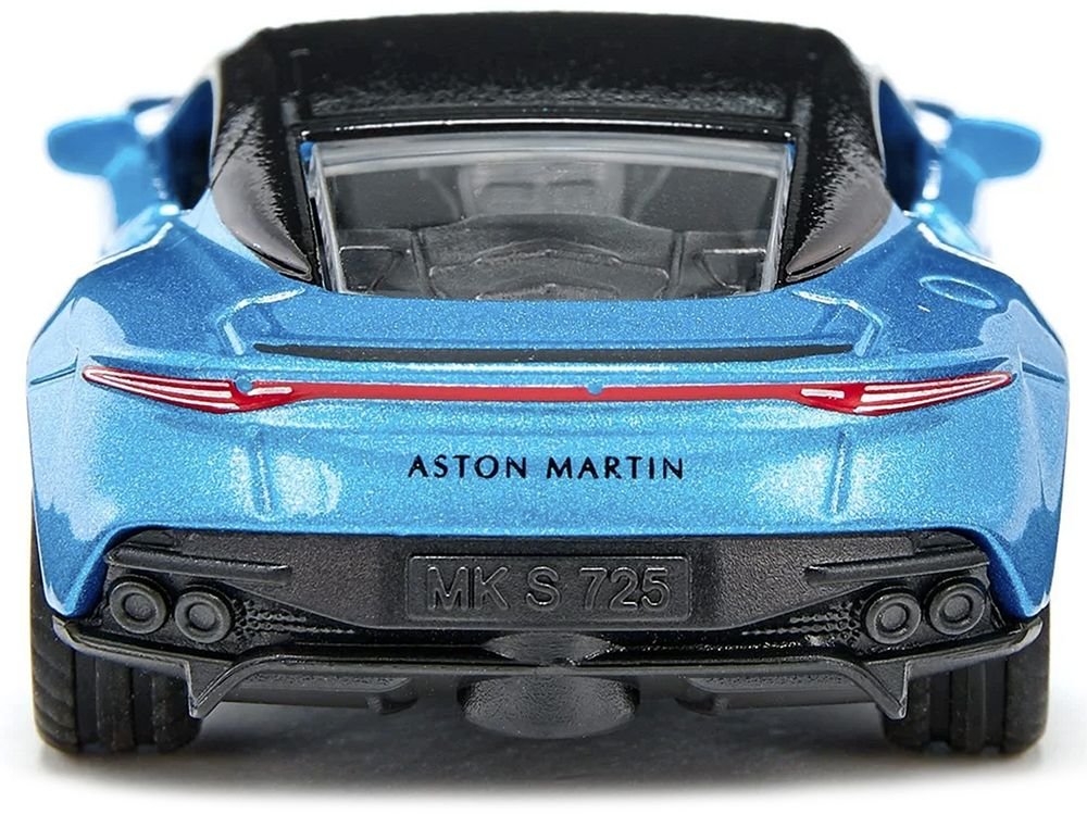 Aston Martin DBS Superleggera Blue Metallic with Black Top Diecast Model Car by Siku view 4