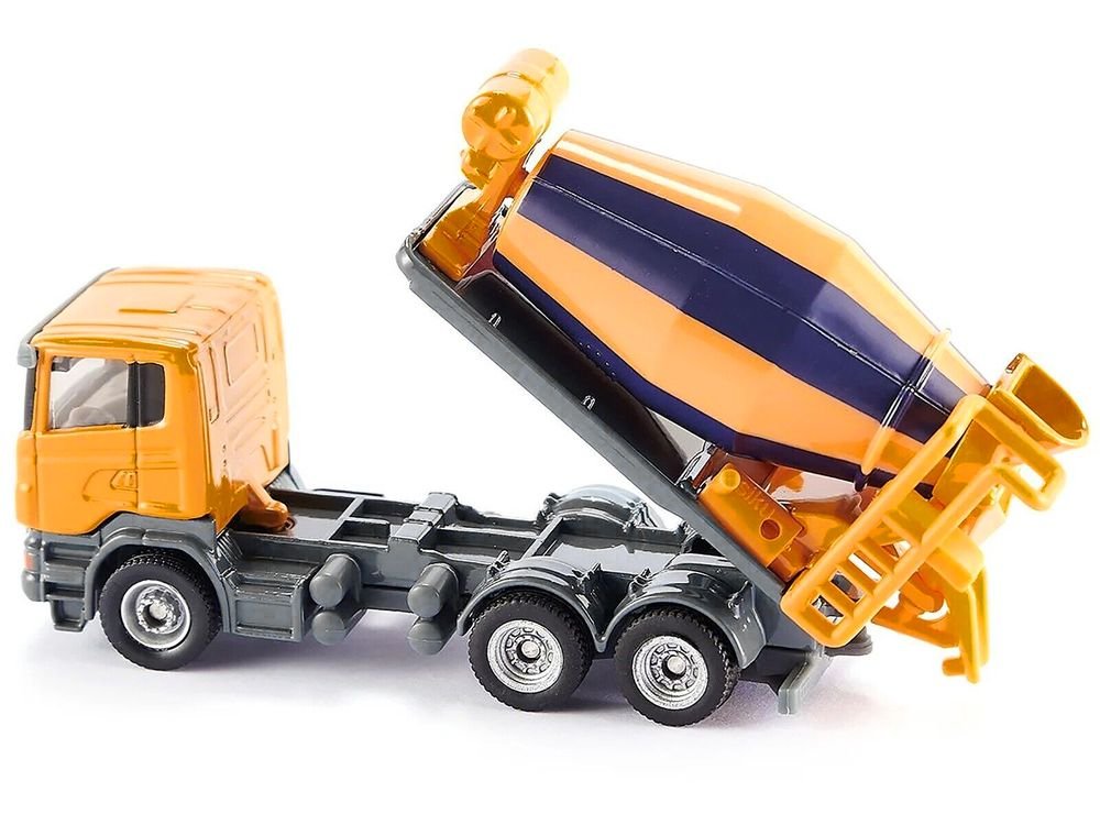 Scania Mixer Truck Yellow 1/87 (HO) Diecast Model by Siku view 5