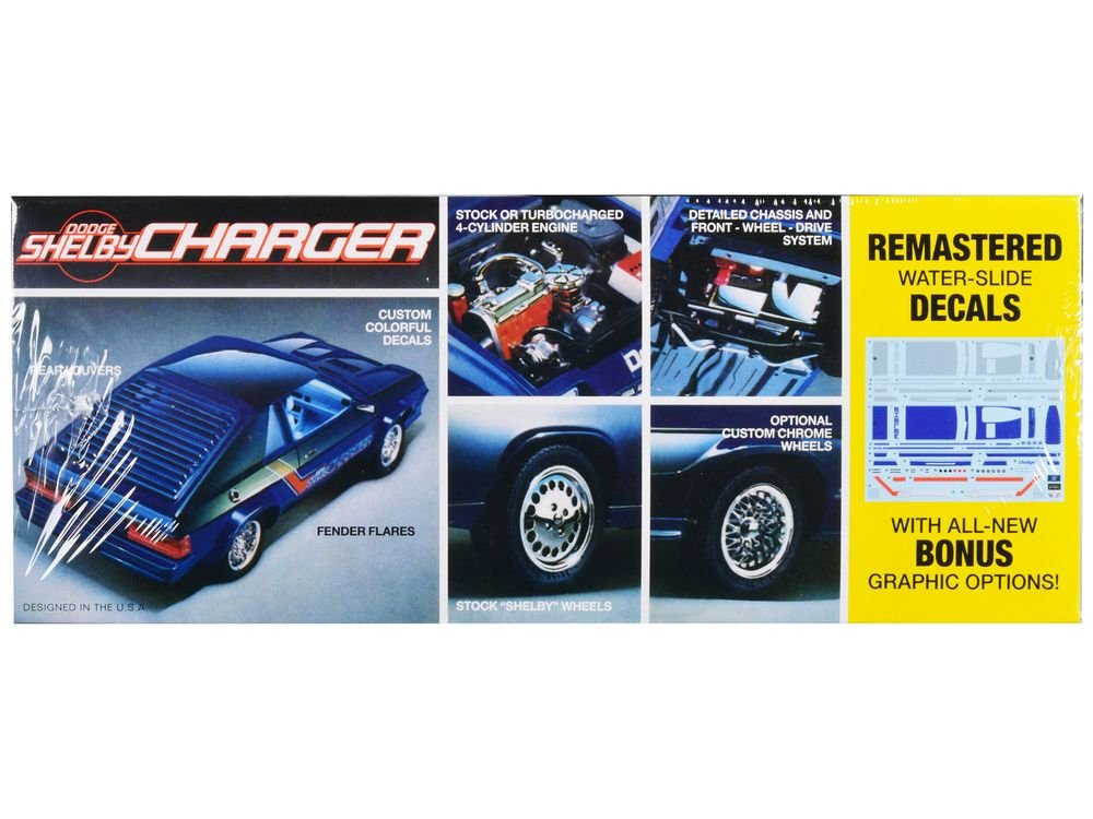 Skill 2 Model Kit 1986 Dodge Shelby Charger 1/25 Scale Model by MPC view 2