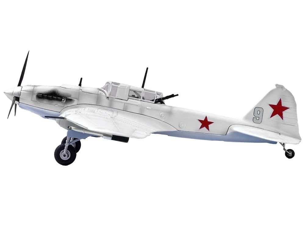 Ilyushin IL-2 Shturmovik Aircraft White "3rd Squadron 505th Air Assault Regiment 226th Air Assault Division Battle of Stalingrad" (1942) Soviet Air Force 1/72 Diecast Model Airplane by Legion view 2
