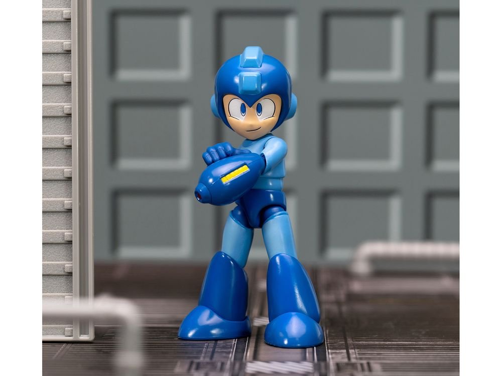 Mega Man 4.5" Moveable Figure with Accessories and Alternate Head and Hands "Mega Man" (1987) Video Game model by Jada view 4