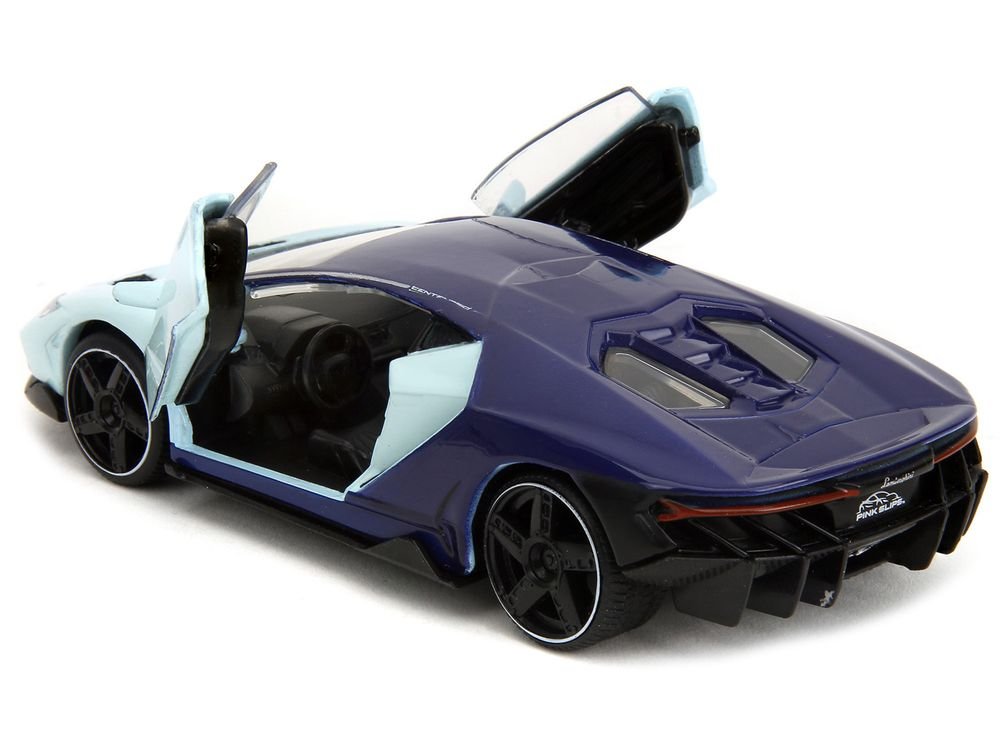 Lamborghini Centenario Light Blue and Purple "Pink Slips" Series 1/32 Diecast Model Car by Jada view 4
