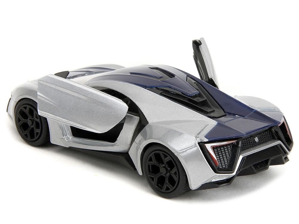 Lykan Hypersport Silver Metallic and Purple "Pink Slips" Series 1/32 Diecast Model Car by Jada view 4
