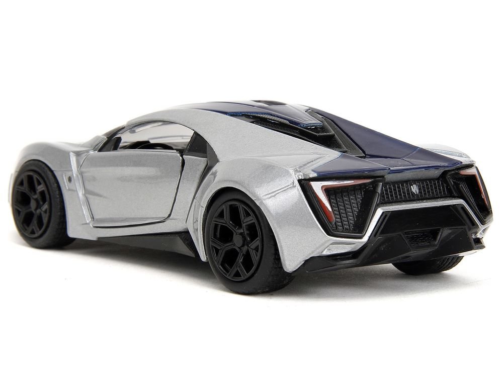 Lykan Hypersport Silver Metallic and Purple "Pink Slips" Series 1/32 Diecast Model Car by Jada view 5