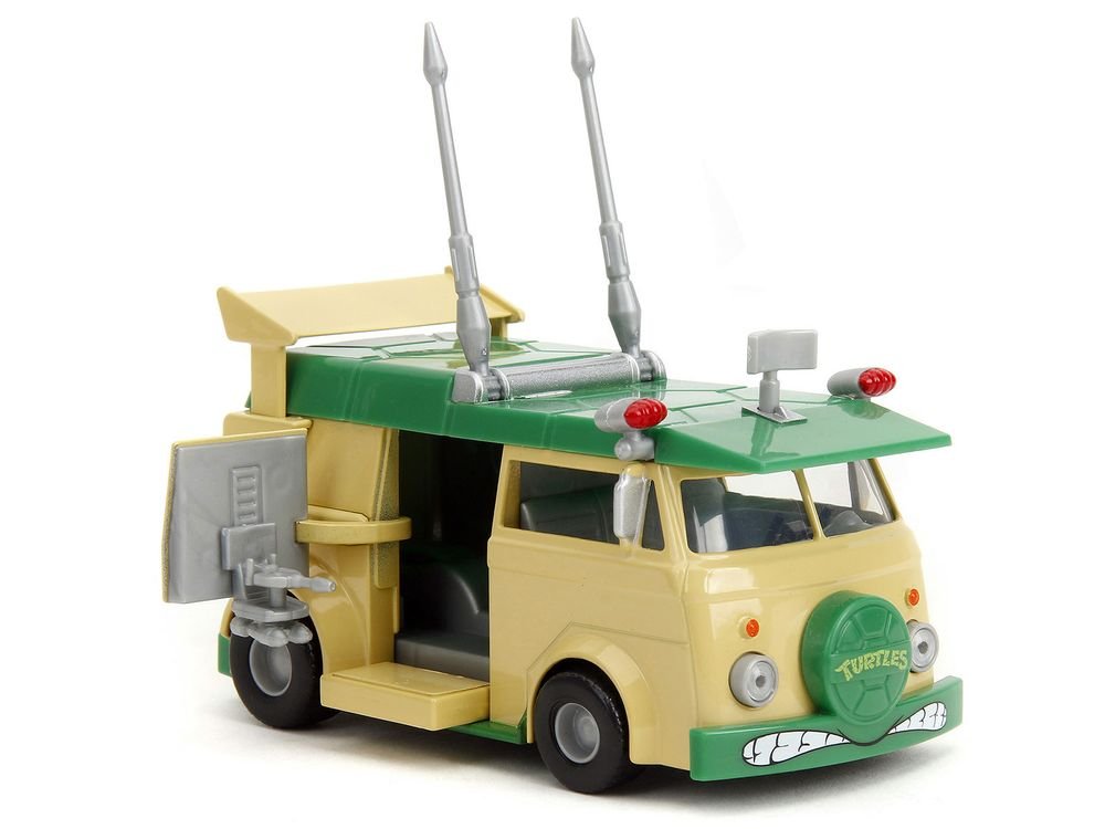 Party Wagon Green and Beige "Teenage Mutant Ninja Turtles" "Hollywood Rides" Series Diecast Model Car by Jada view 2
